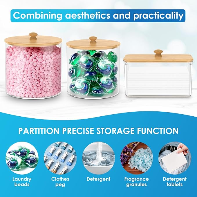 3 Pack Laundry Pod Container - Image 7