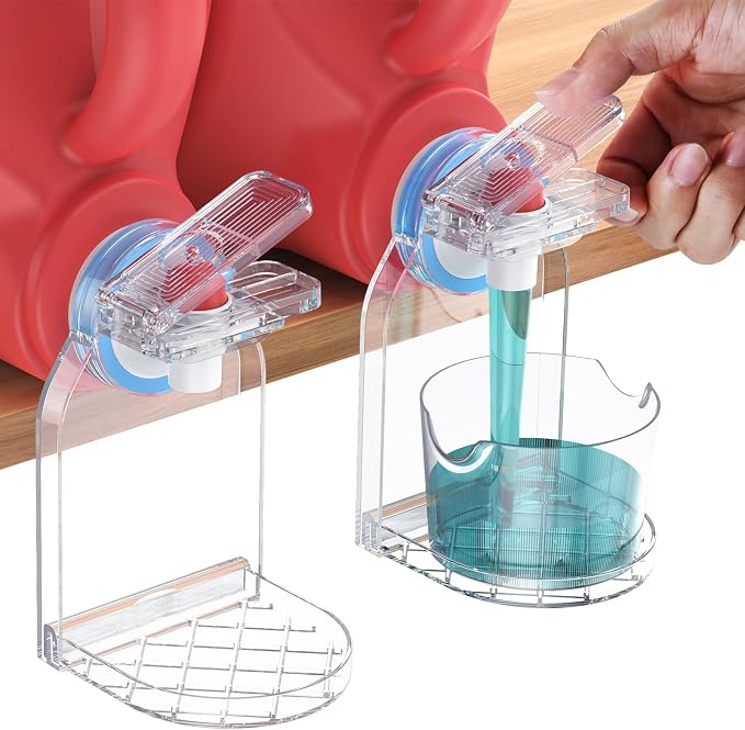 Clear Laundry Detergent Dispenser Cup Holder & Nozzle Force-Saving Switch by Unknown