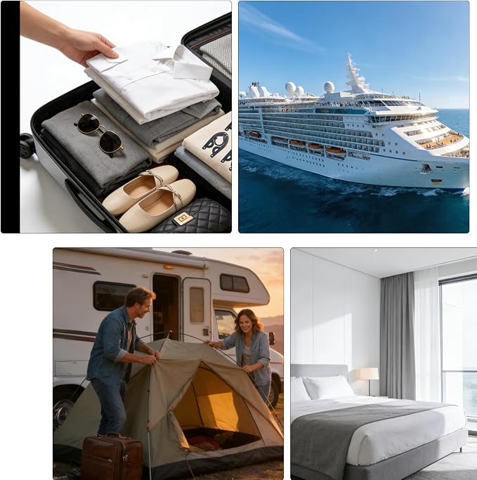 8Pcs Travel Hangers with Clips for Cruise Foldable Hangers - Image 5