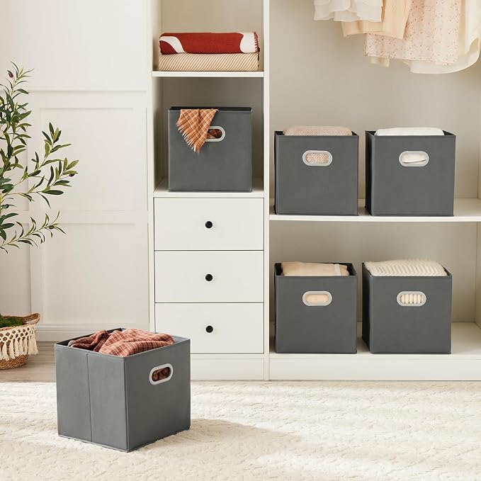 MAX Houser Fabric Storage Bins Cubes Baskets Containers - Image 2