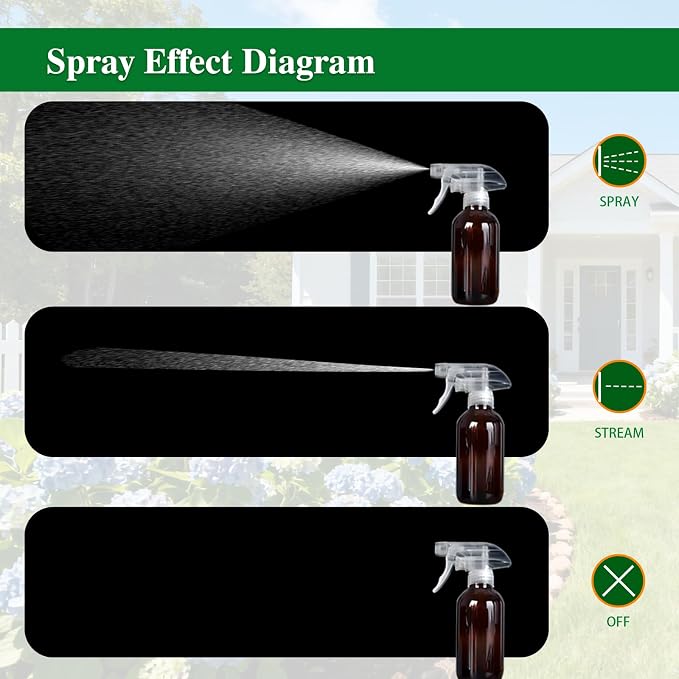 4-Pack Spray Nozzle for Bottles, Spray Bottle Nozzle Replacement - Image 4