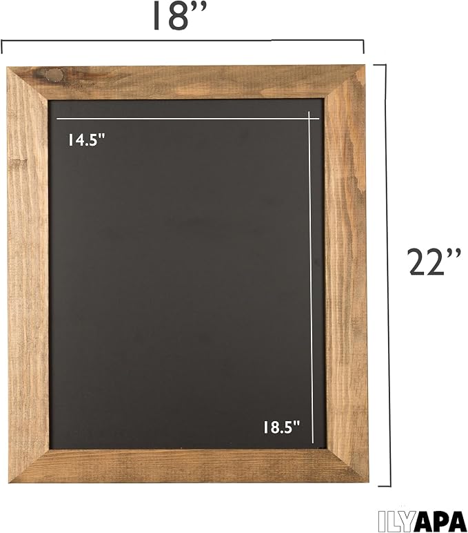Ilyapa Rustic Wooden Magnetic Kitchen Chalkboard Sign - Image 2