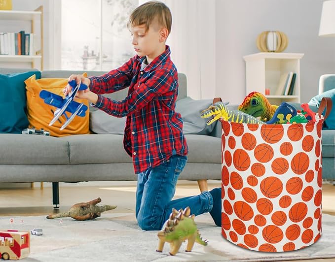 Kids Laundry Hamper, Baseball laundry Basket, Baby Boy Nursery Hamper, - Image 4