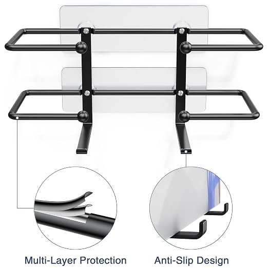 Glove Box Holder, Adhesive Wall-Mounted Metal Dispenser, Tool-Free Organizer - Image 4
