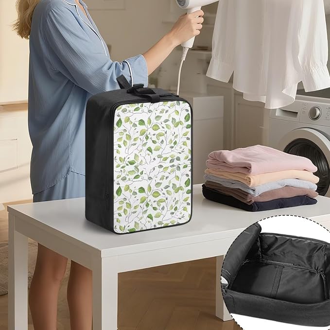 Green Leaves Portable Steamer Storage Bag - Image 3