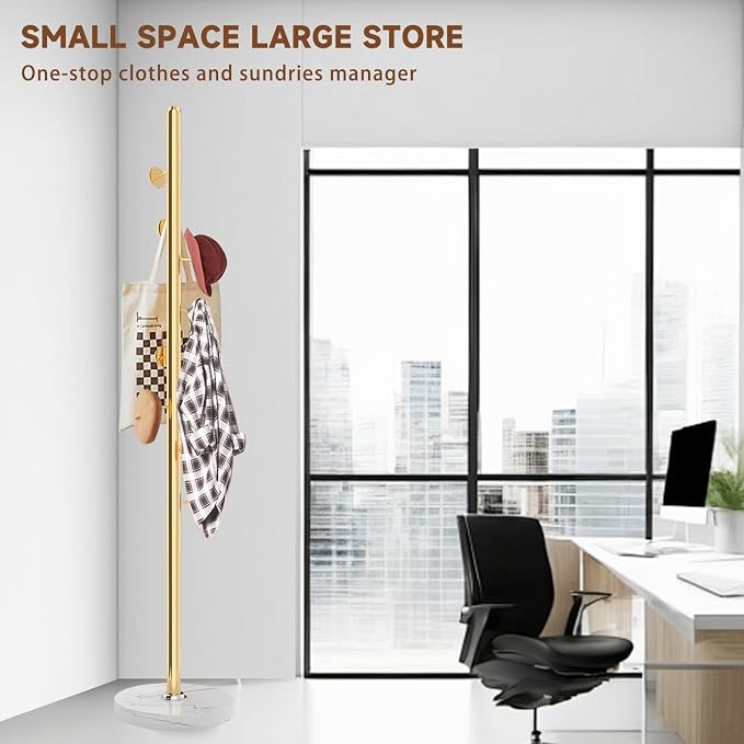 Metal Coat Rack Freestanding, Sturdy Coat Rack Stand - Image 6
