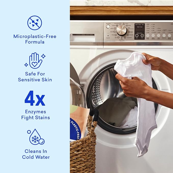BLUELAND Laundry Detergent Tablets, Plastic-Free Eco-Friendly Pods, Liquid - Image 3