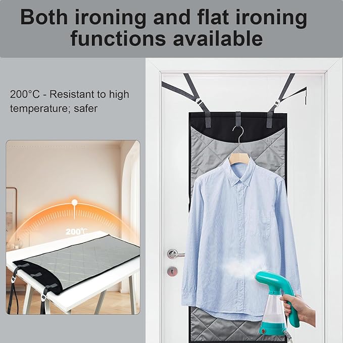 Over-The-Door Steamer Mat, Foldable Wall Mount & Portable Steamer Door Pad - Image 8
