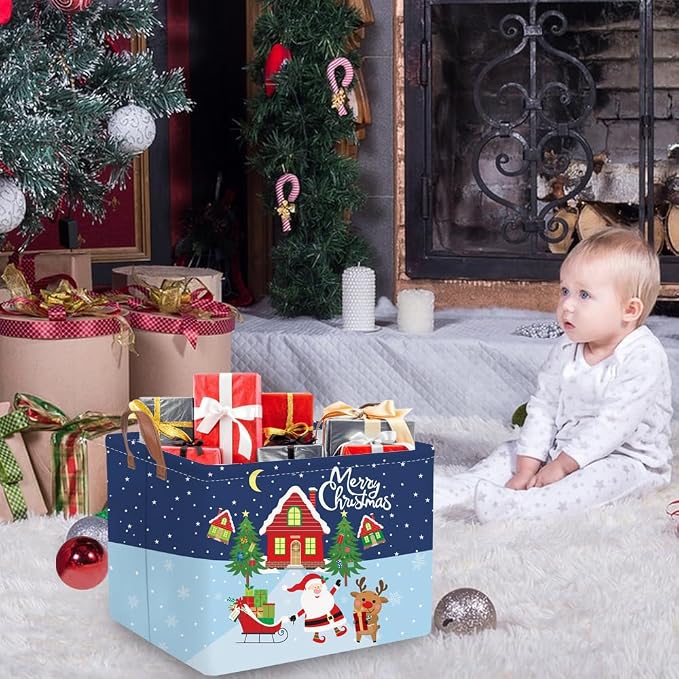Rectangular Christmas tree Basket, Nursery Hamper, Waterproof and foldable Tree - Image 2