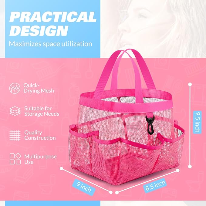 Mesh Shower Caddy Portable for College Dorm Room Essentials - Image 2