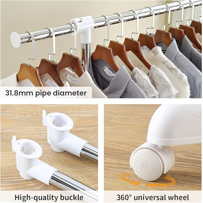 LiaMeE Adjustable Clothing Rack - Image 5