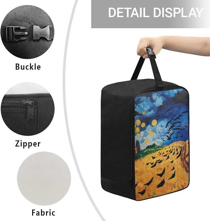 Wheatfield with Crows Travel Iron Storage Bag - Image 4