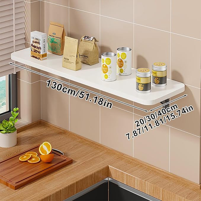 Wall Mounted Folding Table Desk Kitchen Dining Table Floating Foldable Table - Image 2