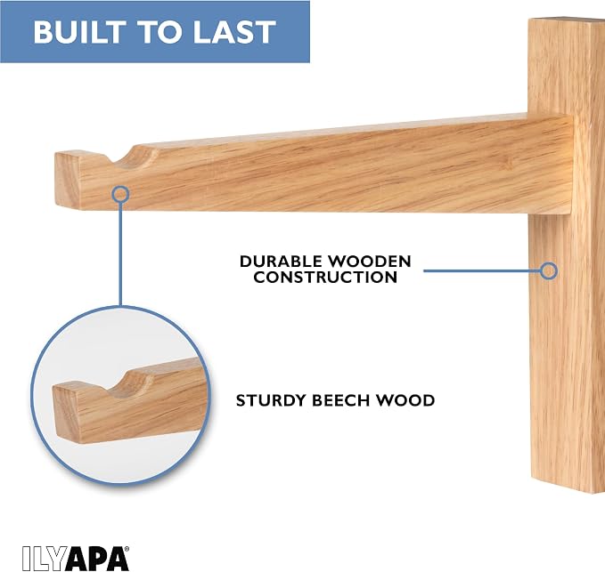 Ilyapa 2 Pack Wood Hanging Plant Hooks - Image 3