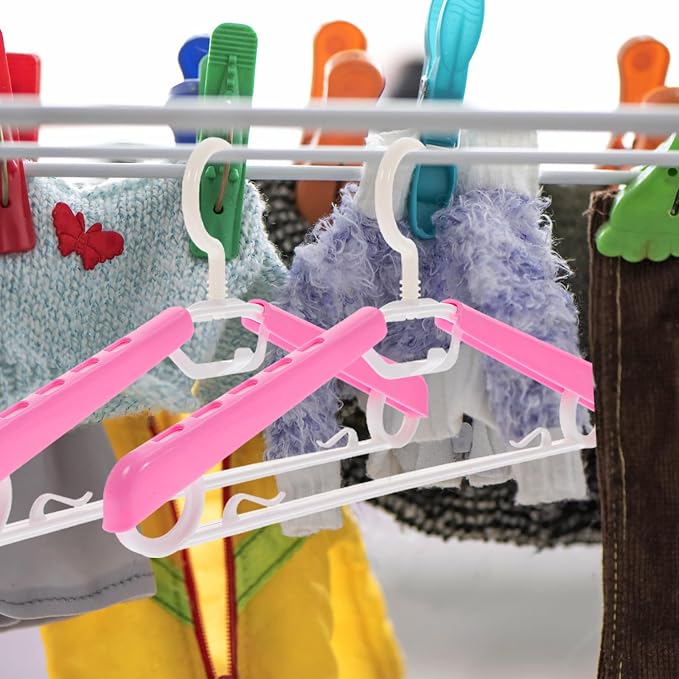 Adjustable Extra Wide Plastic Clothes Hangers - Image 4