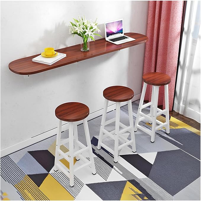 Hanging Home Narrow Long Table, Laundry Table Floating Countertop, Wall Mounted by YHKJLYH
