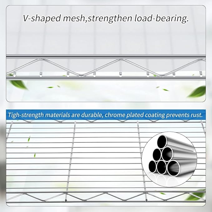 Meet perfect 4-Tier Wire Shelving Unit - Image 5