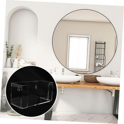 Unomor Acrylic Storage Box Wall-Mounted Tissue Mask Holder Home Storage Box - Image 4