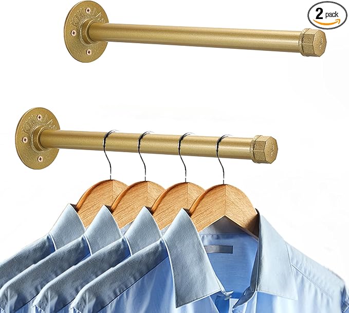 Sumnacon 2 Pcs 14 Inch Industrial Pipe Clothes Bar by Sumnacon