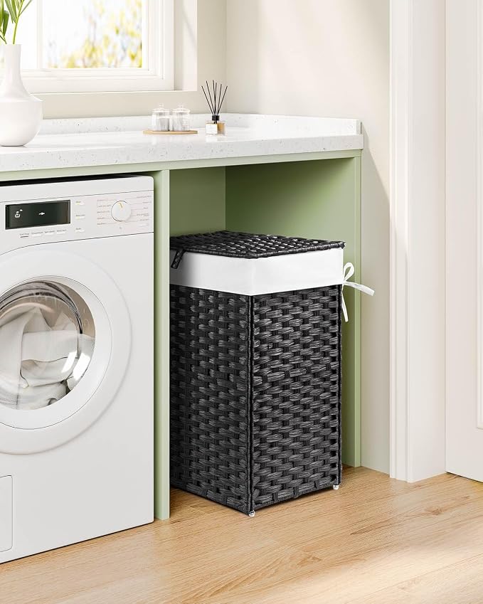 Greenstell Laundry Hamper with Lid, 125L Laundry Basket with 2 Removable Liner - Image 8