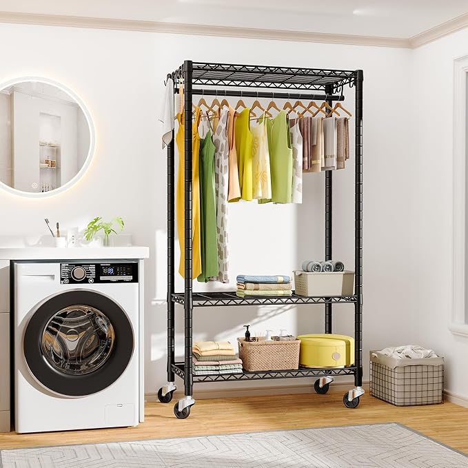 FUTASSI P3 Rolling Clothes Rack, Clothing Racks - Image 5