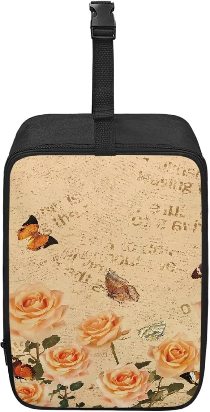 Steamer Storage Bag Rose Butterfly Travel Pouch by YUVAMAGIMO