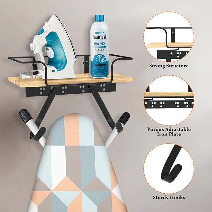 SMZCTYI Iron Board Holder, Wall Mount - Image 3
