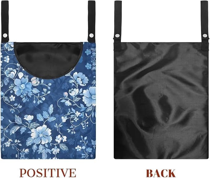 Clothes Pin Hanging Bag with Large Opening, Lightweight Hanging Laundry Bag - Image 7