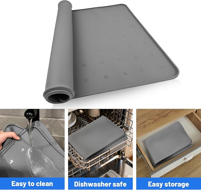 1 Pack 26" x 26" Washer and Dryer Topper, Silicone Washer Dryer Countertop - Image 5
