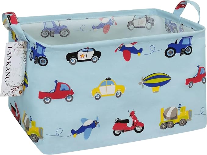 FANKANG Storage Basket, Nursery Hamper Canvas Laundry Basket Foldable by FANKANGStorageBasket