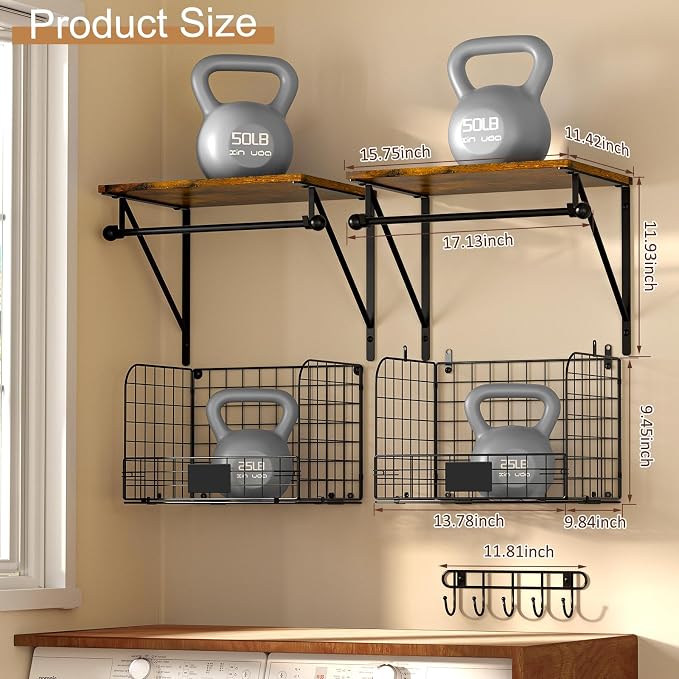 Laundry Room Shelves Wall Mounted - Image 3