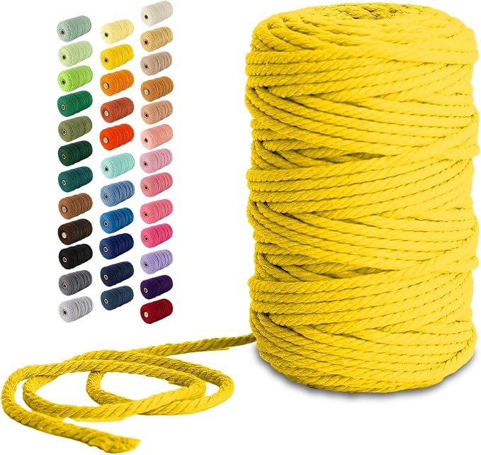 Nook Theory Macrame Cord - 5mm 109 Yards Cotton Rope by NookTheory