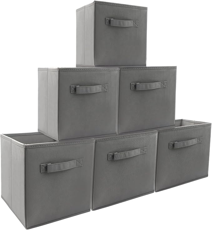 storage bins collapsible storage bins, cube storage organizer 9*7.5*7.5inch - Image 9