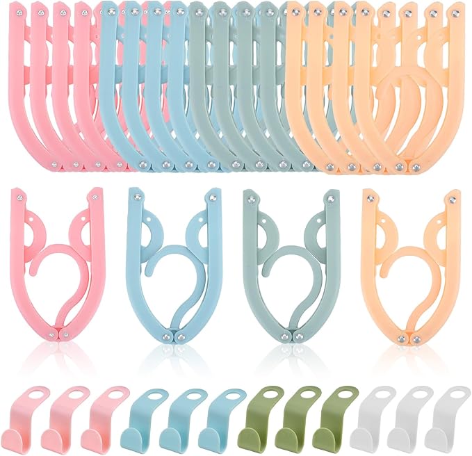 32PCS Foldable Travel Hangers, 20 Cruise Ship Essentials Folding Hanger by OT-NVWOZR