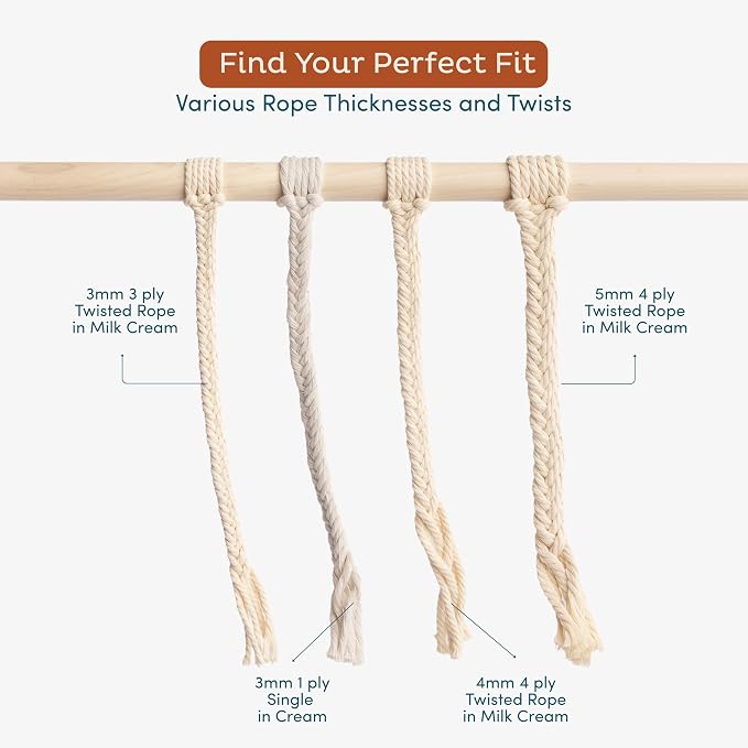 Nook Theory Macrame Cord - 4mm 109 Yards Cotton Rope - Image 5