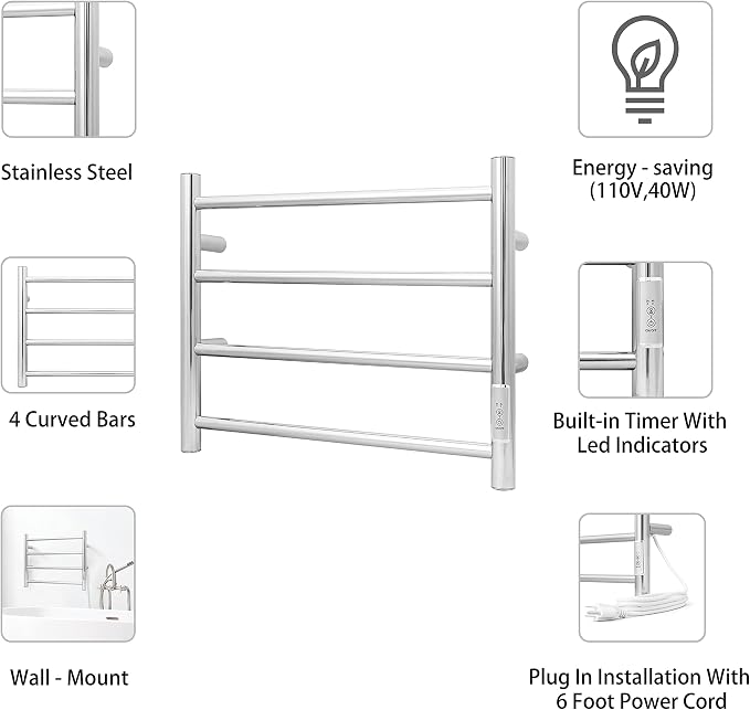 KEG Towel Warmer Wall Mounted - Image 5