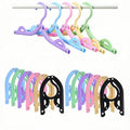 12 Pcs Travel Folding Hangers Cruise Ship Essentials, Portable Plastic Folding by Unknown