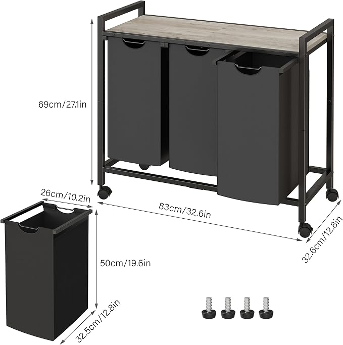 Laundry Hamper, Laundry Basket, Laundry Sorter - Image 8