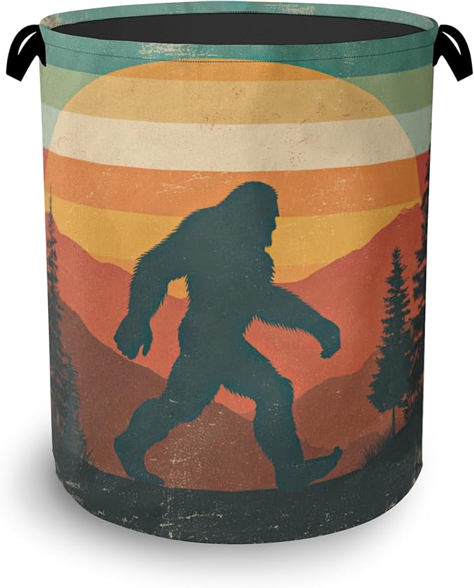 Retro Big Foot Laundry Basket, Oxford Cloth Laundry Hamper by Unknown