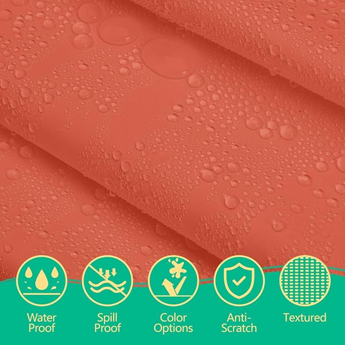 Disposable Coral Plastic Tablecloth 54x108 Inch, 10-Count Waterproof Rectangle - Image 6