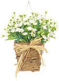 Ochine Hydrangea Door Hanger Basket Wreath, Spring Wreaths by OchinePlayandLearn