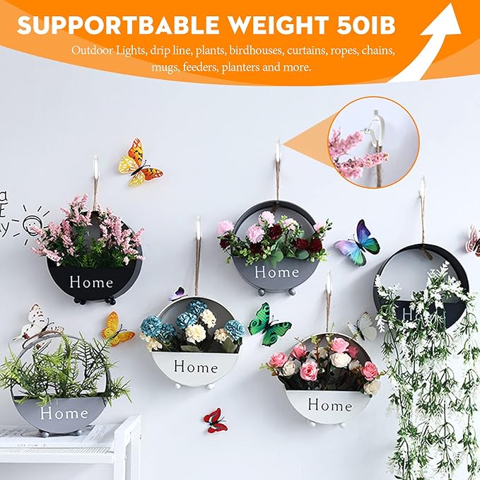 50PCS Windproof Screw Q-Hanger Hooks - Image 7