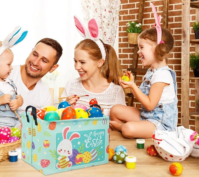 Rectangular Easter Basket Baby Storage Basket Cute Kids Toy Storage Bin - Image 5