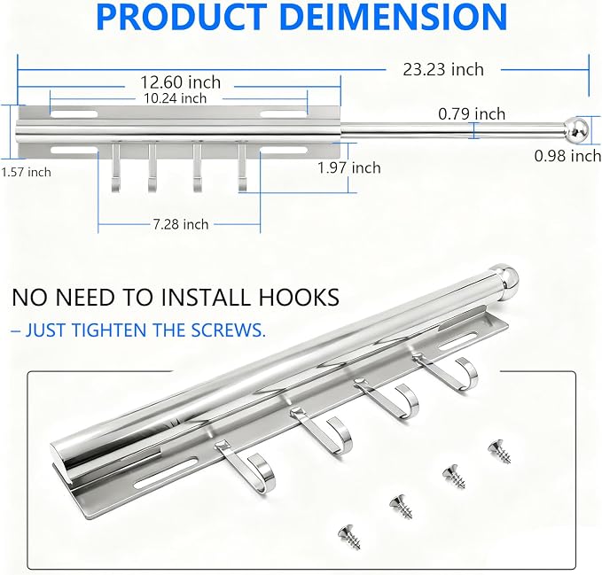 Valet Rod for Closets Pull Out - Image 2