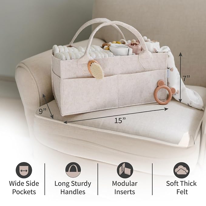 PUTSKA Baby Diaper Caddy Organizer - Image 2