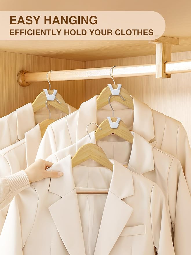 Smartor Hanger Hooks 30 Pack, Closet Storage and Organization as Hangers Space - Image 2
