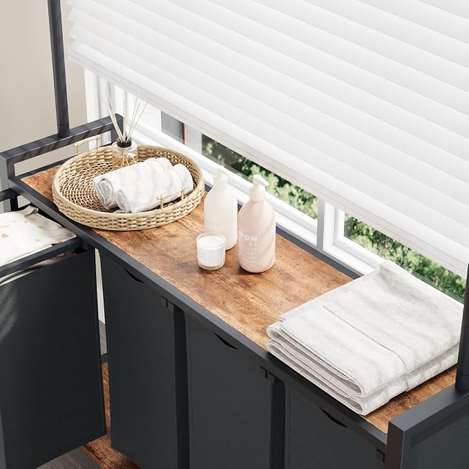 SunyFurn 3-Section Laundry Sorter - Image 4
