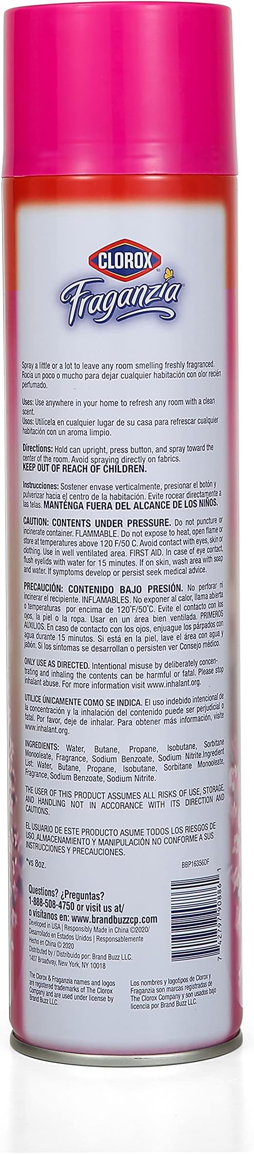 Clorox Fraganzia Aerosol Air Freshener in Spring Scent | Long-Lasting Air - Image 4