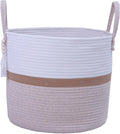 Woven Storage Basket with Handle, Nursery Hamper in Baby Nursery&Bathroom by HXYUANDAHOMEDECORATION