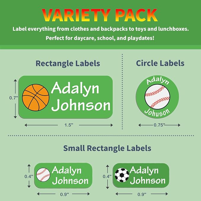 Custom Personalized Name Labels - Image 2